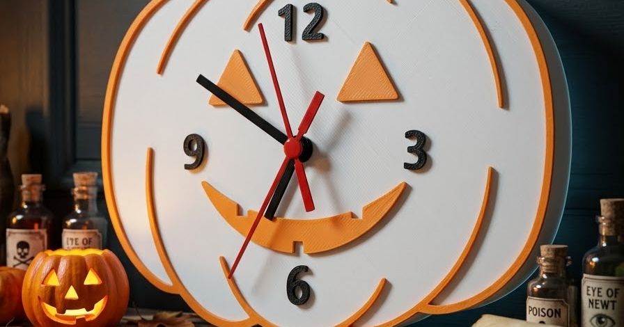 Halloween Pumpkin Clock by XtruderLine 3D | Download free STL model ...