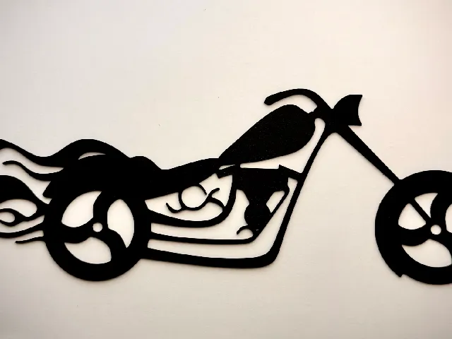 Harley Davidson Chopper Wall Art