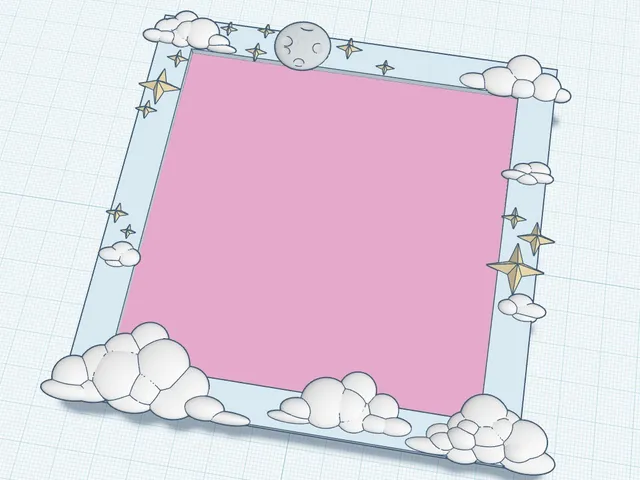 Picture frame for 10x10cm canvas