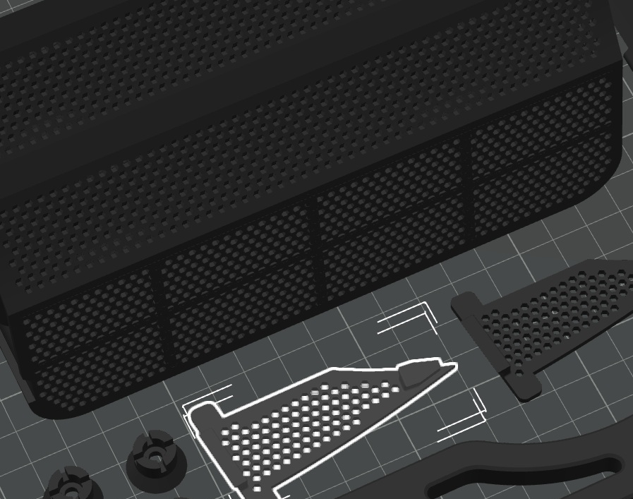 Creality SpacePi Space Pi x4 Dessicant Holder, (reinforced edit)
