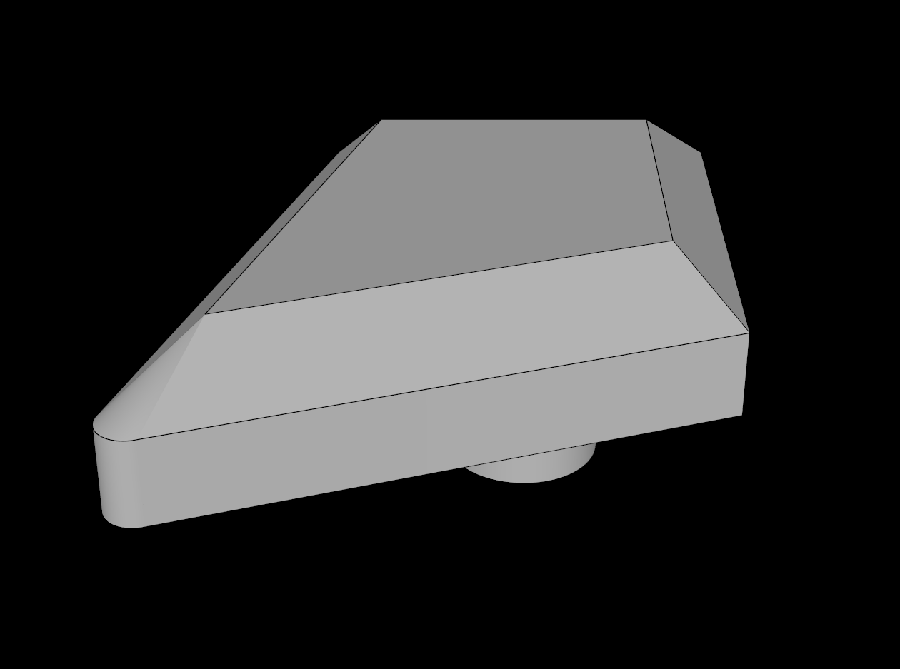 Lego Compatible (35649.dat) Tile Modified 1 x 2 Diamond with Bar