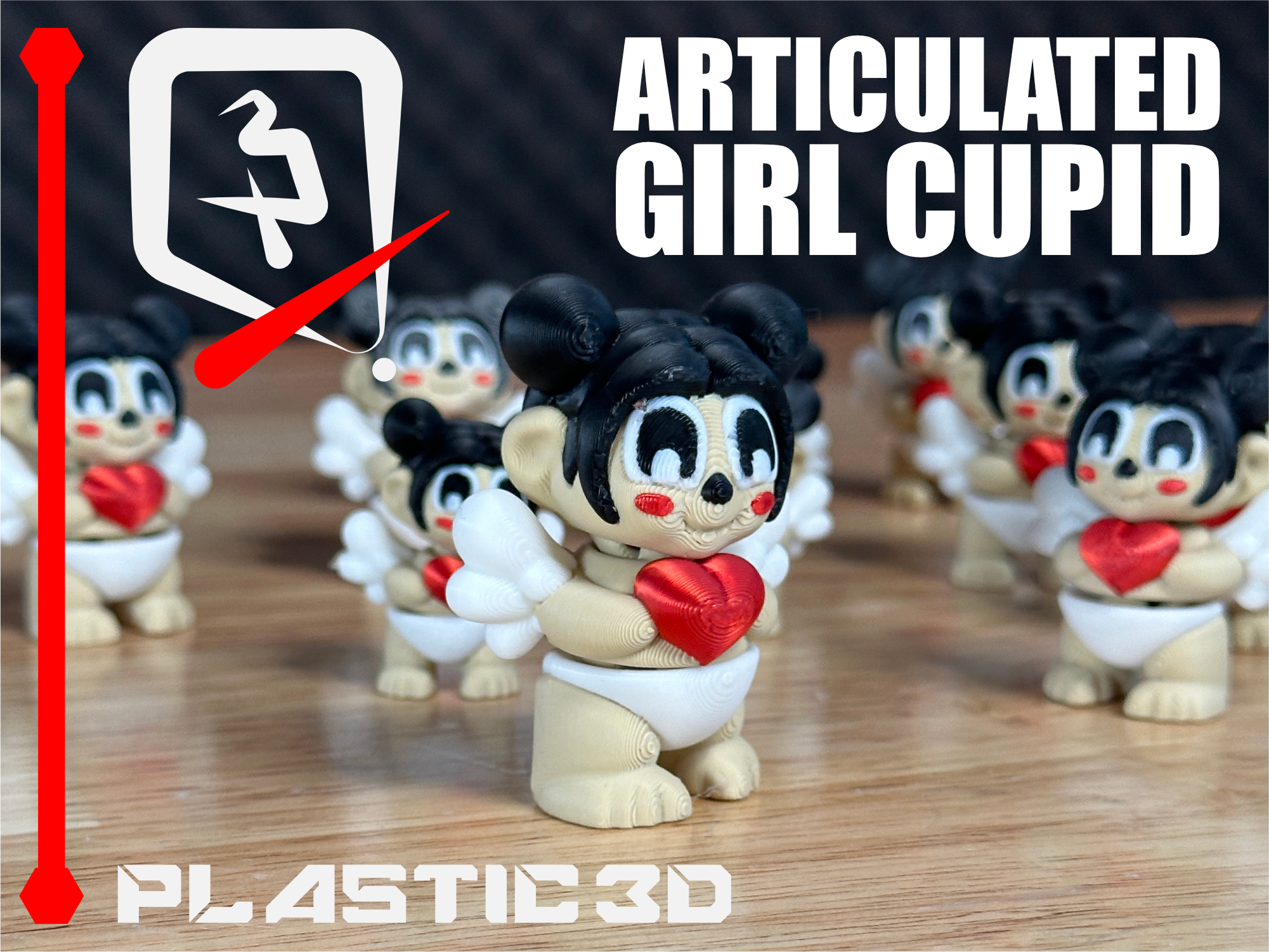 Articulated Cupid Boy & Girl - The Valentine Sentinels