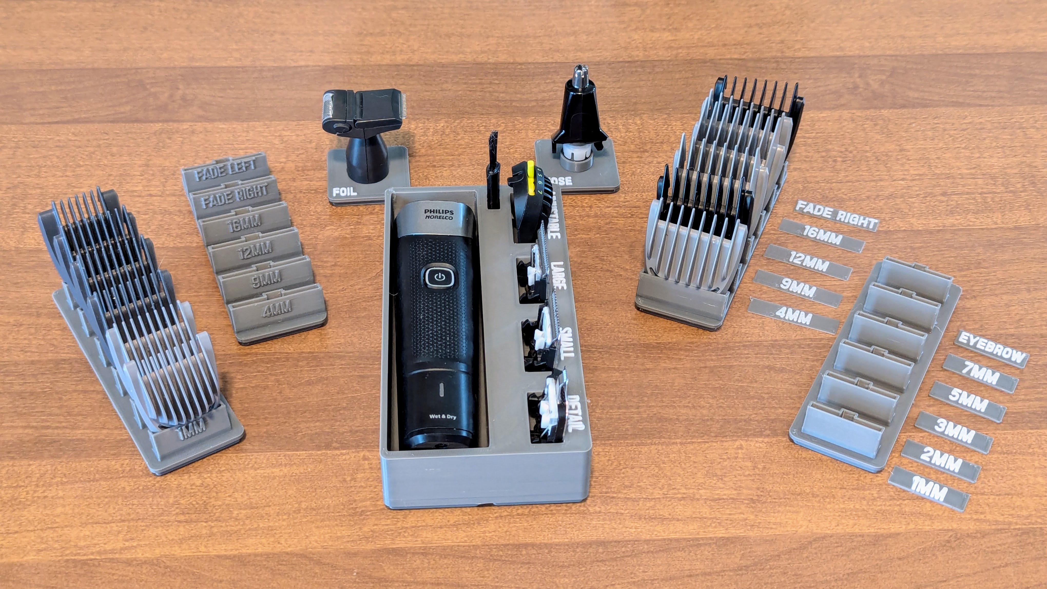 Gridfinity Philips Norelco Multigroom 5000/7000 series trimmer
