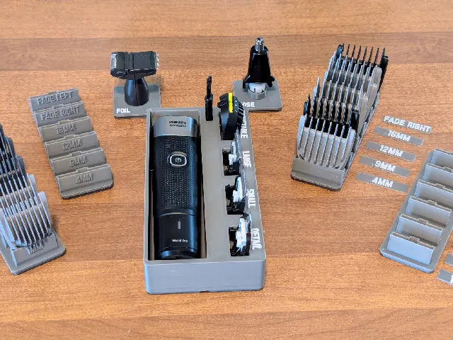 Gridfinity Philips Norelco Multigroom 5000/7000 series trimmer