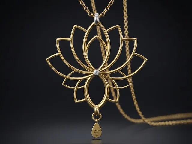 VIRTUS ANIMAE  Ancient Lotus Pendant