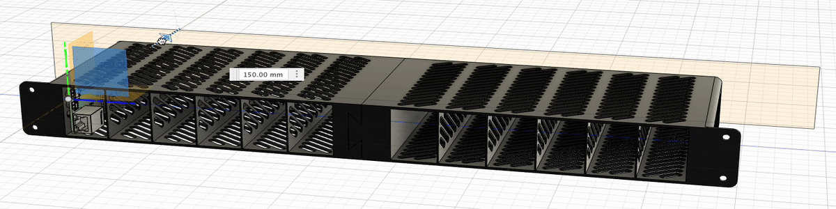 Xerxes Pi 19 inch 1U rack enclosure x12