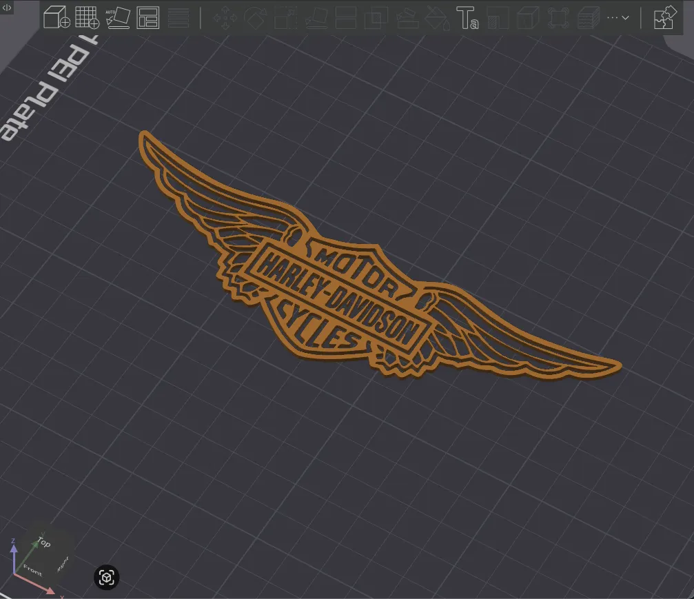 Harley-Davidson Wings Art by Sand Bum | Download free STL model
