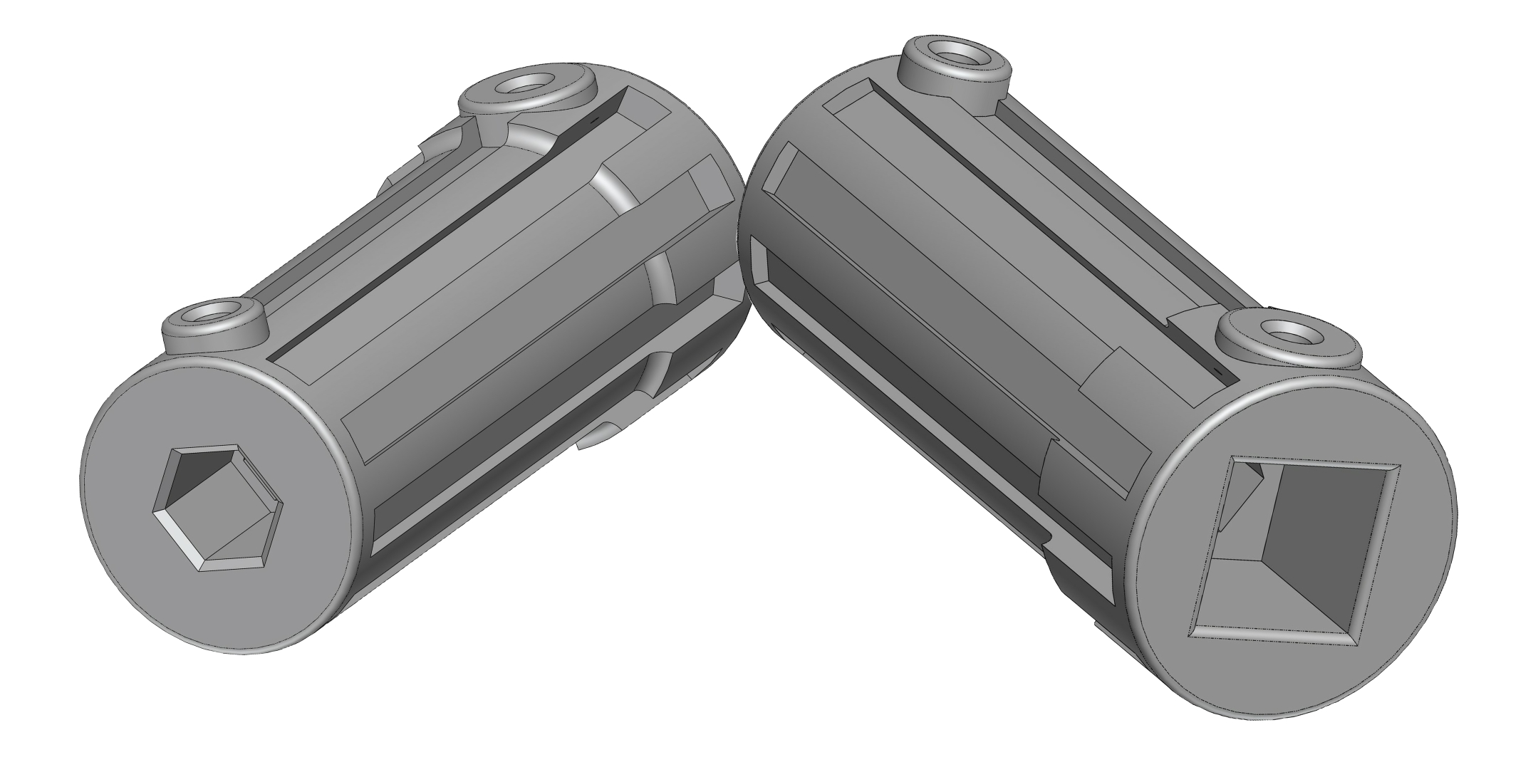 Adapter 3/8 square to 1/4 hex bit 50mm — miniatura 3