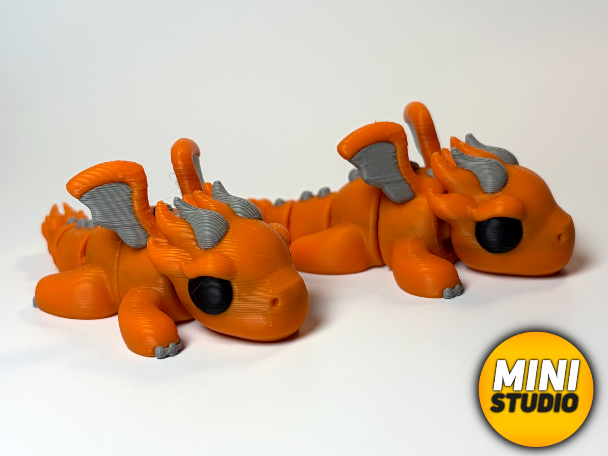 Miniatura 3 do modelo 3D Flexi Flame Dragon + Keychain Version