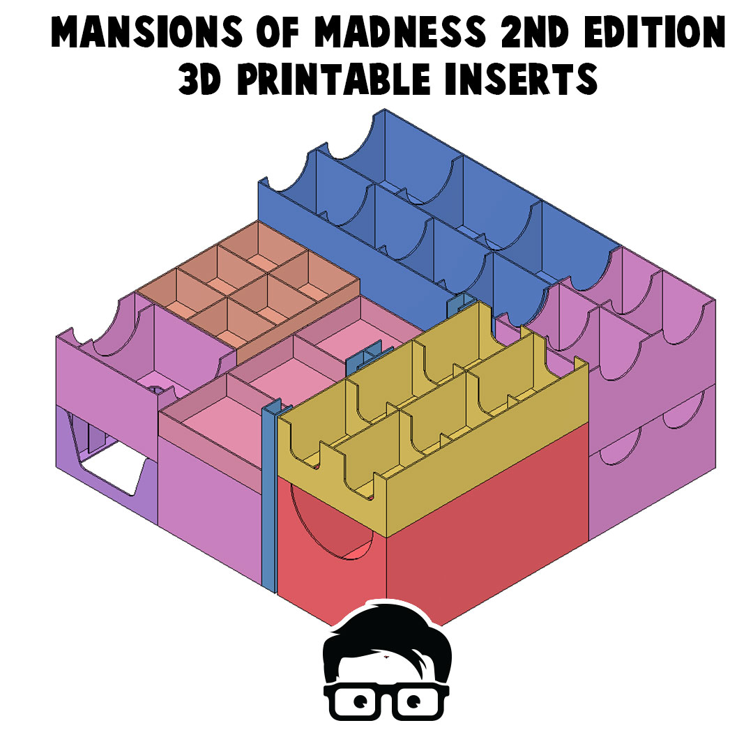 Mansions of Madness 2nd Edition 3D printable inserts