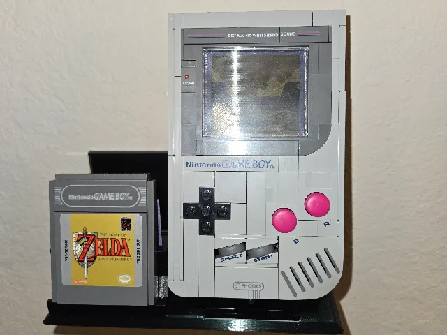 Lego Gameboy wall mount/stand and support