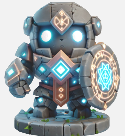 Mecha warrior statue