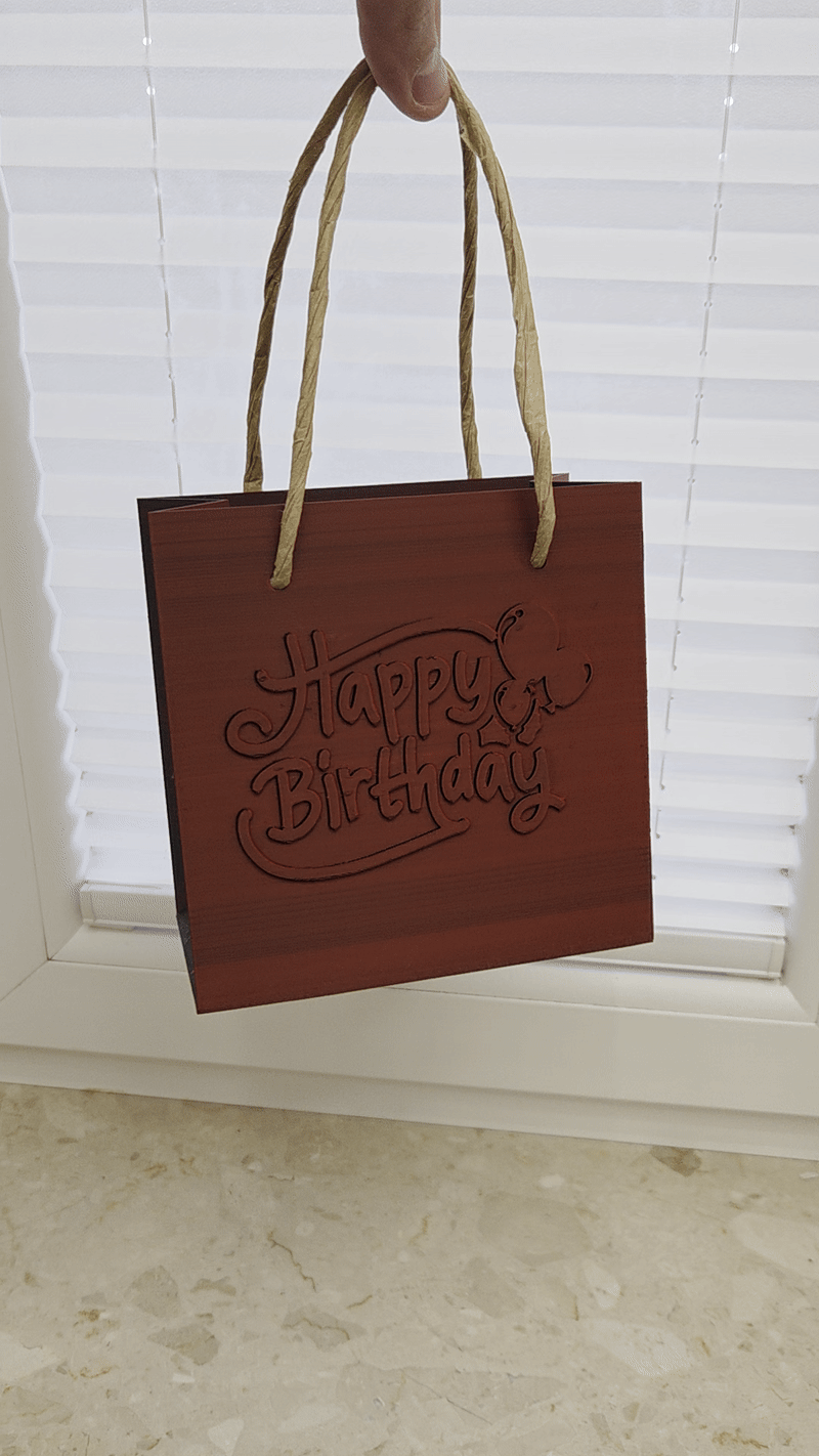 Gift Bag with Space for Your Own Design