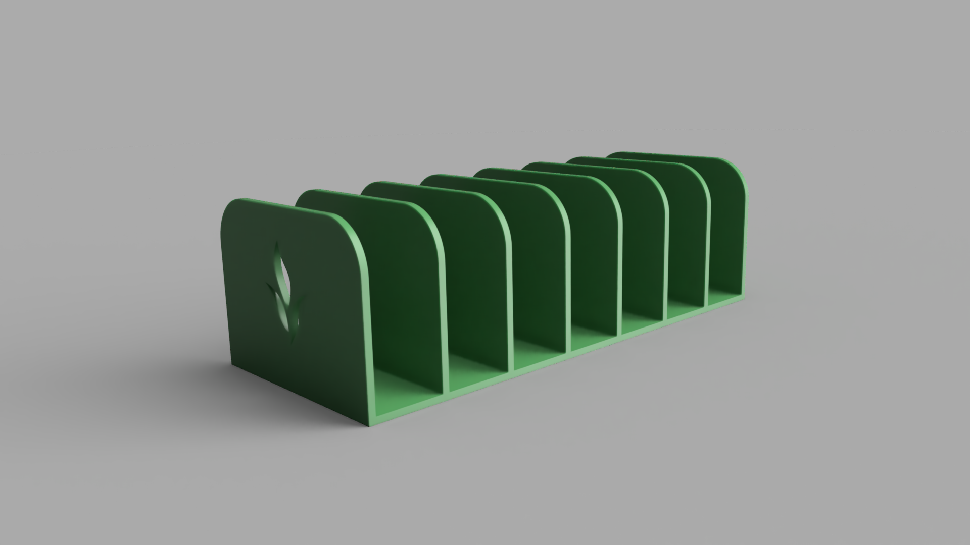 Leaf Cutout Desktop Sorter Divider Organizer Rack