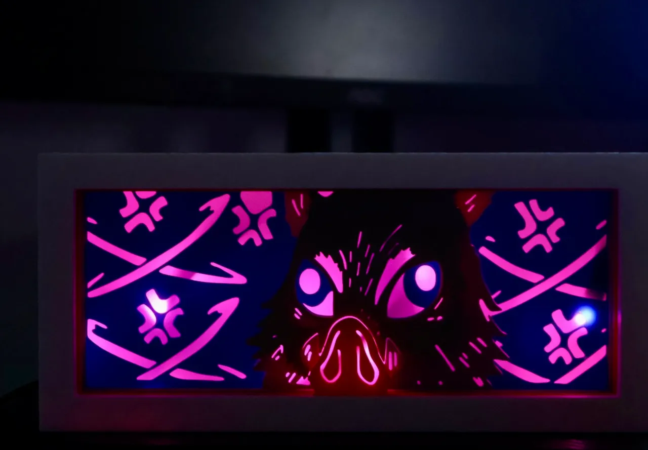 Inosuke - LED Lightbox - NO AMS NEEDED por ACSPARK3D | Descargar modelo STL  gratuito | Printables.com, image size:1280x889