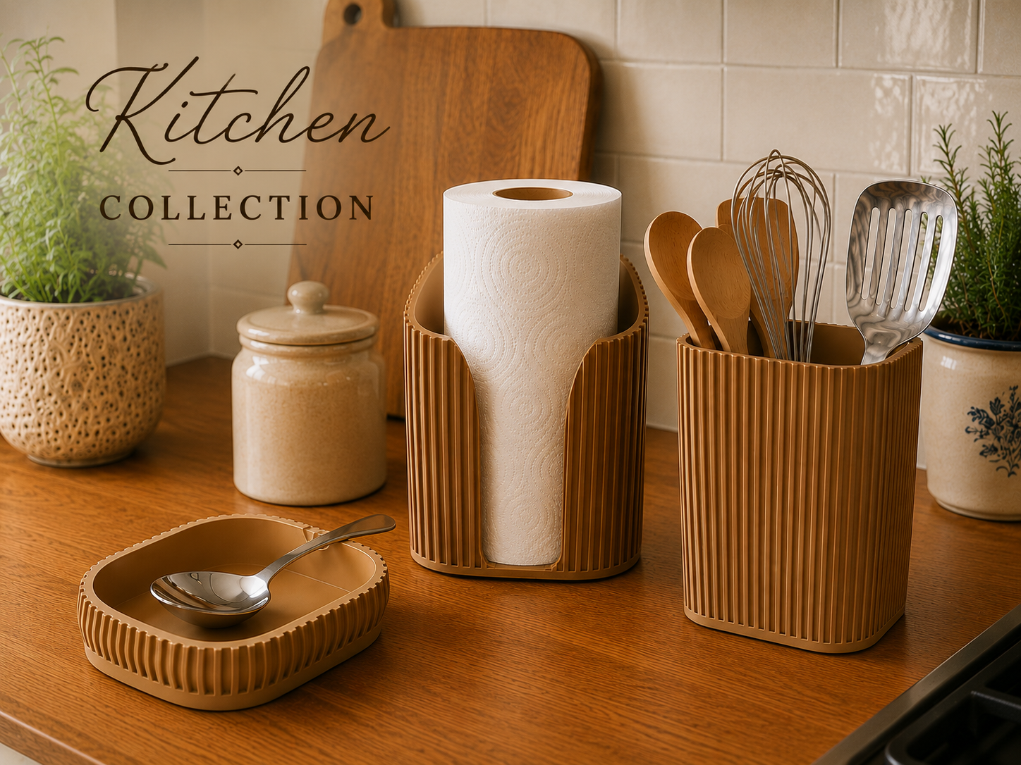 Japandi Kitchen Roll Holder - Squared — miniatura 5