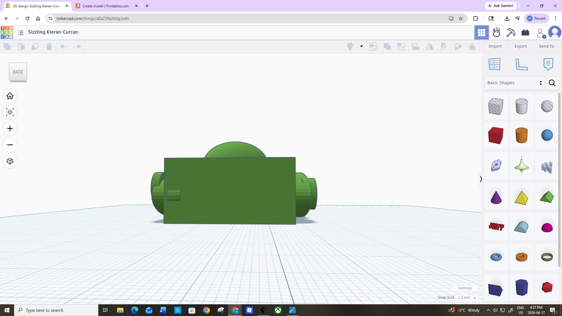 Miniatura 3 do modelo 3D Simple tank