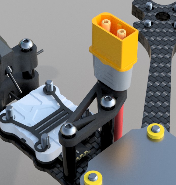 TBS Source One v5 XT60 cable mount