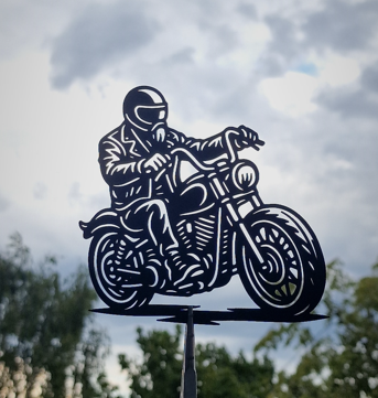 Stylish motorcycle silhouette