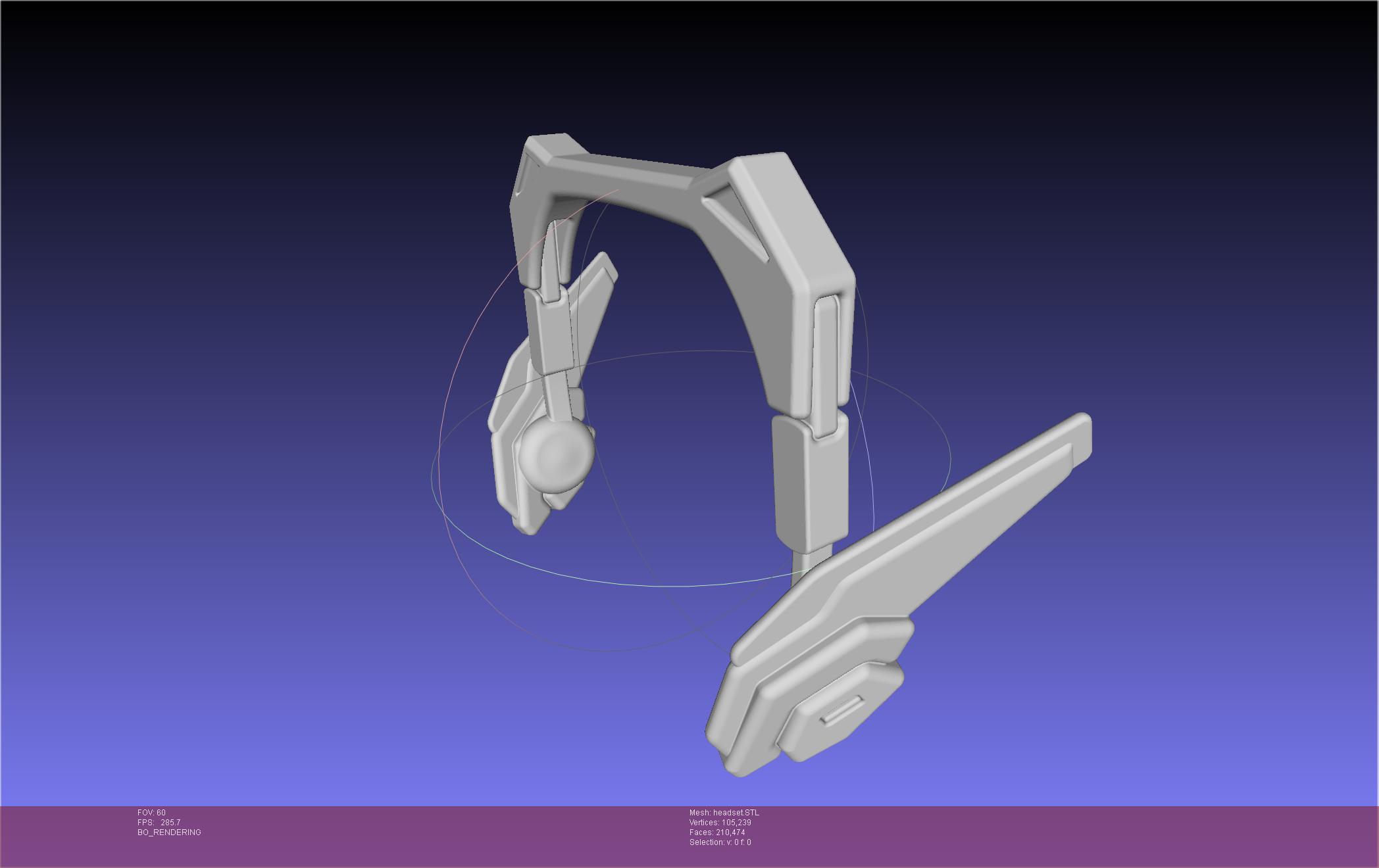 Overwatch 2 Version D.Va Headset Printable Model