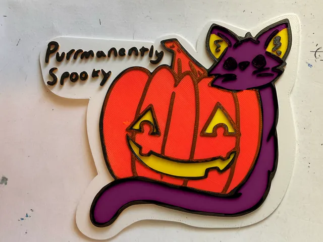 Purrmanently Spooky - Halloween Sign