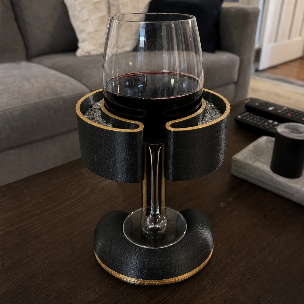 Chilled Wine Glass Holder – The Frosty Throne Your Drink Deserves