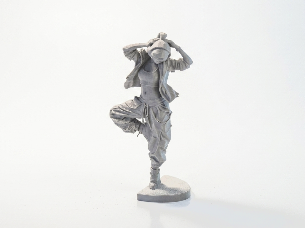 Geometric Dancer Figurine Female Art 3D Printable