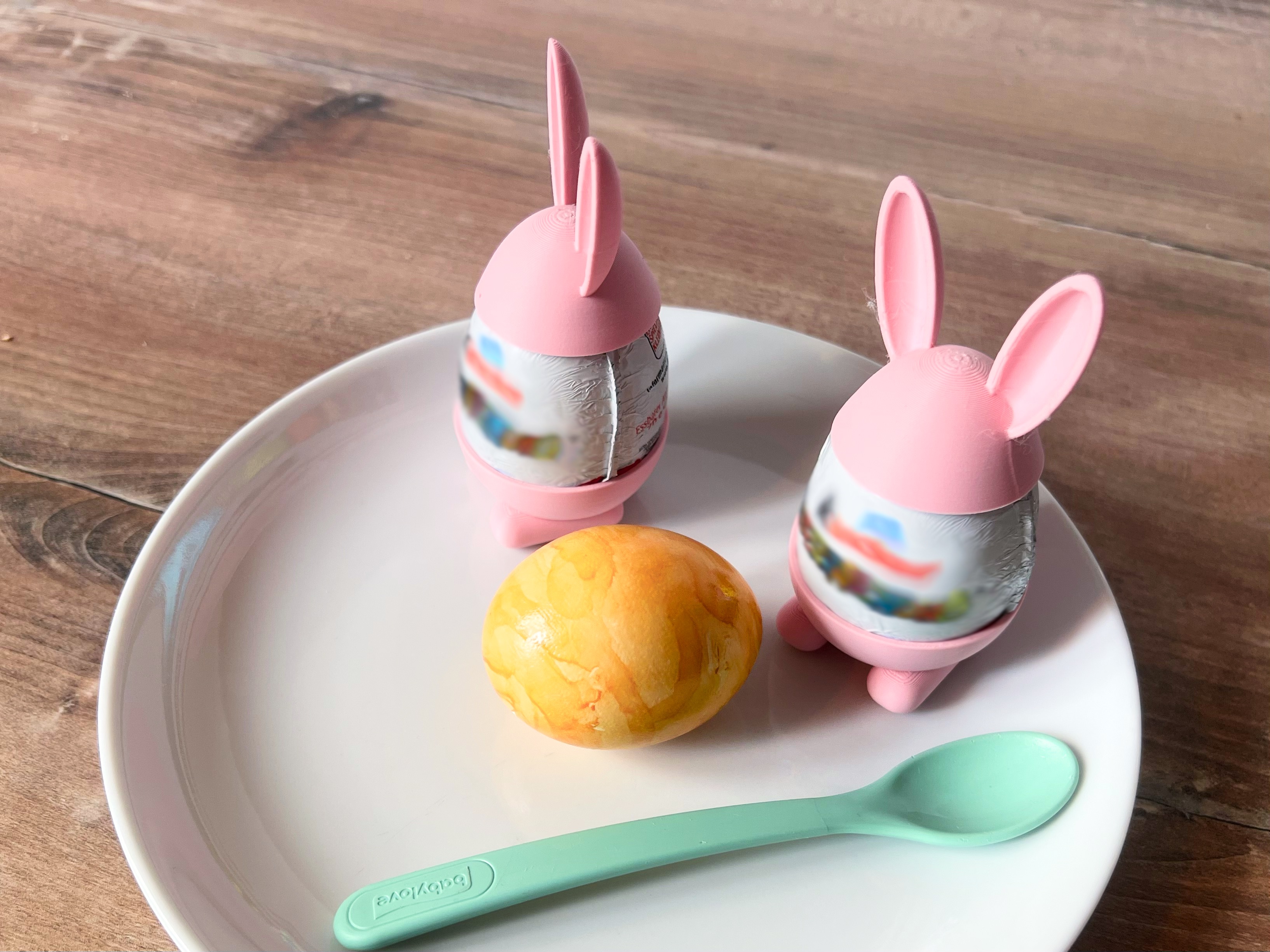 egg cup bunny style (with ears) 3D model