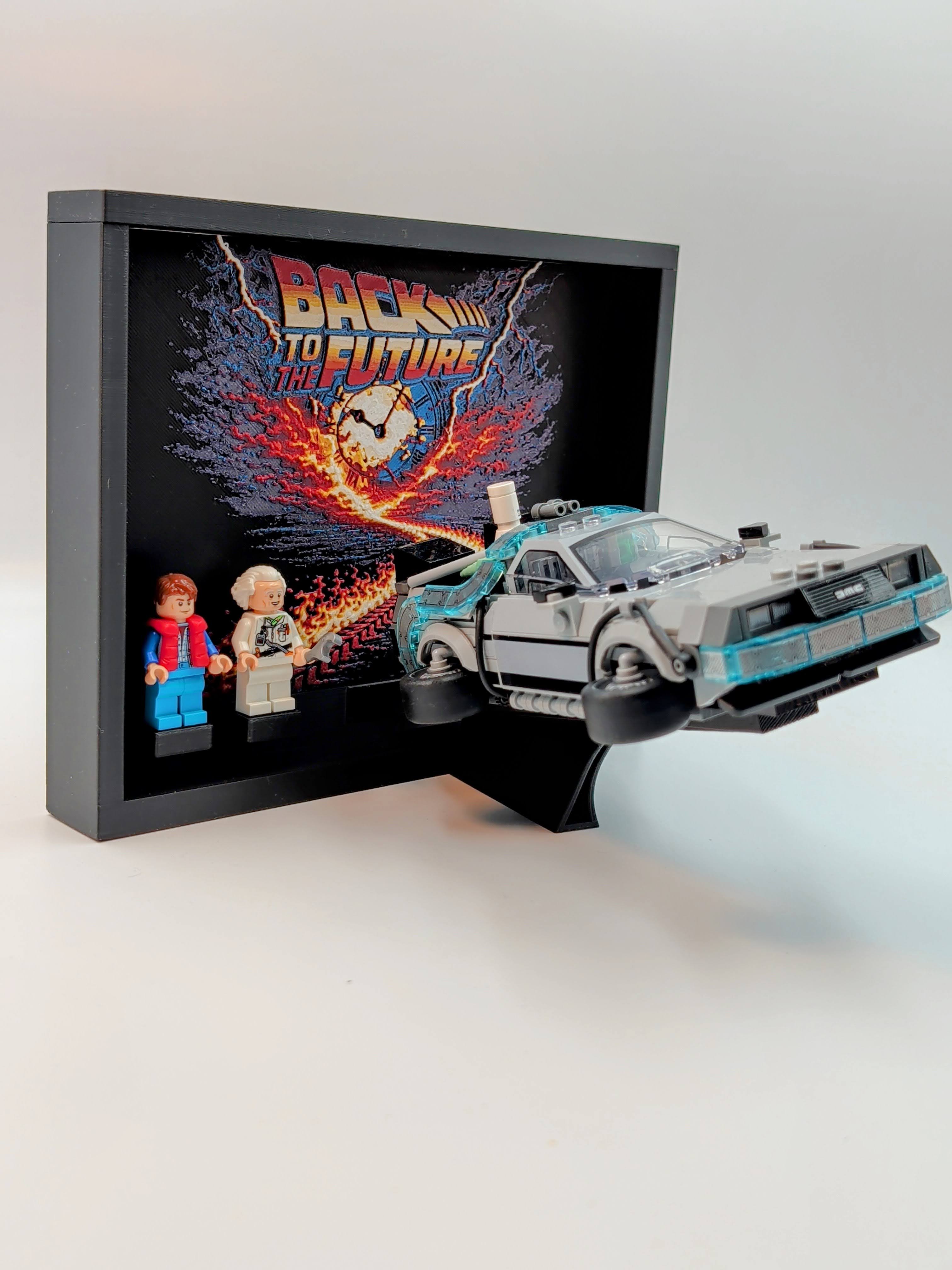 Lego Speed Champions - Time Machine from Back to the Future Display