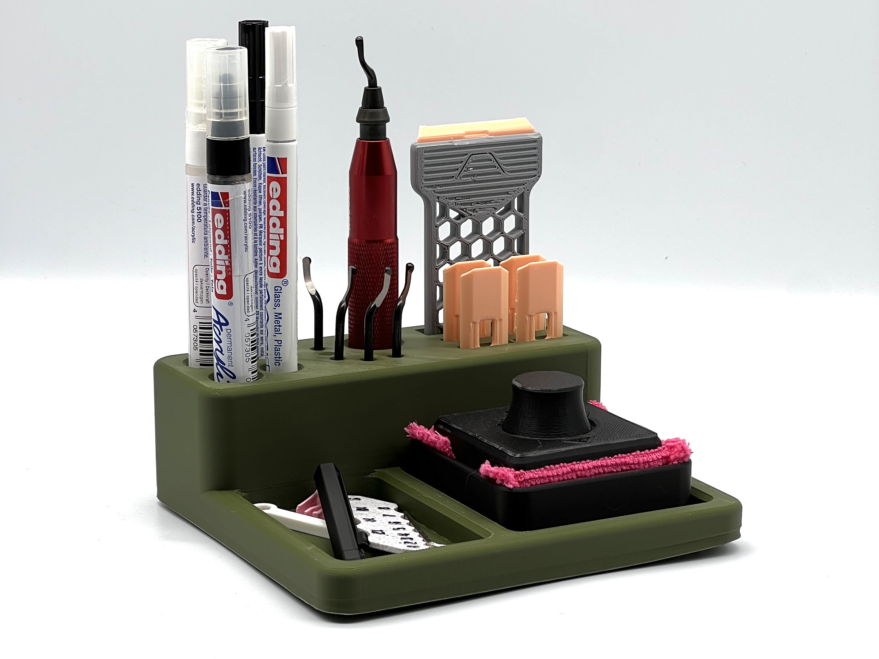 Tool / Organizer Holder for Deburring Tools, Scrapers & Build Plate Cleaner