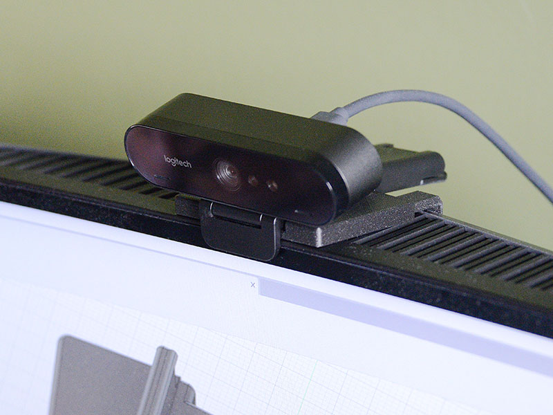 Logitech Brio monitor mount