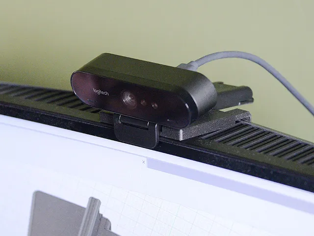 Logitech Brio monitor mount