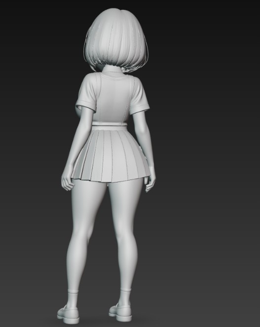 anime school girl with big tits — thumbnail 3