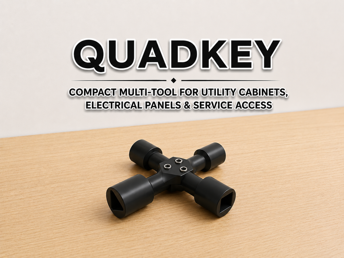 Universal 4-Way Utility Key