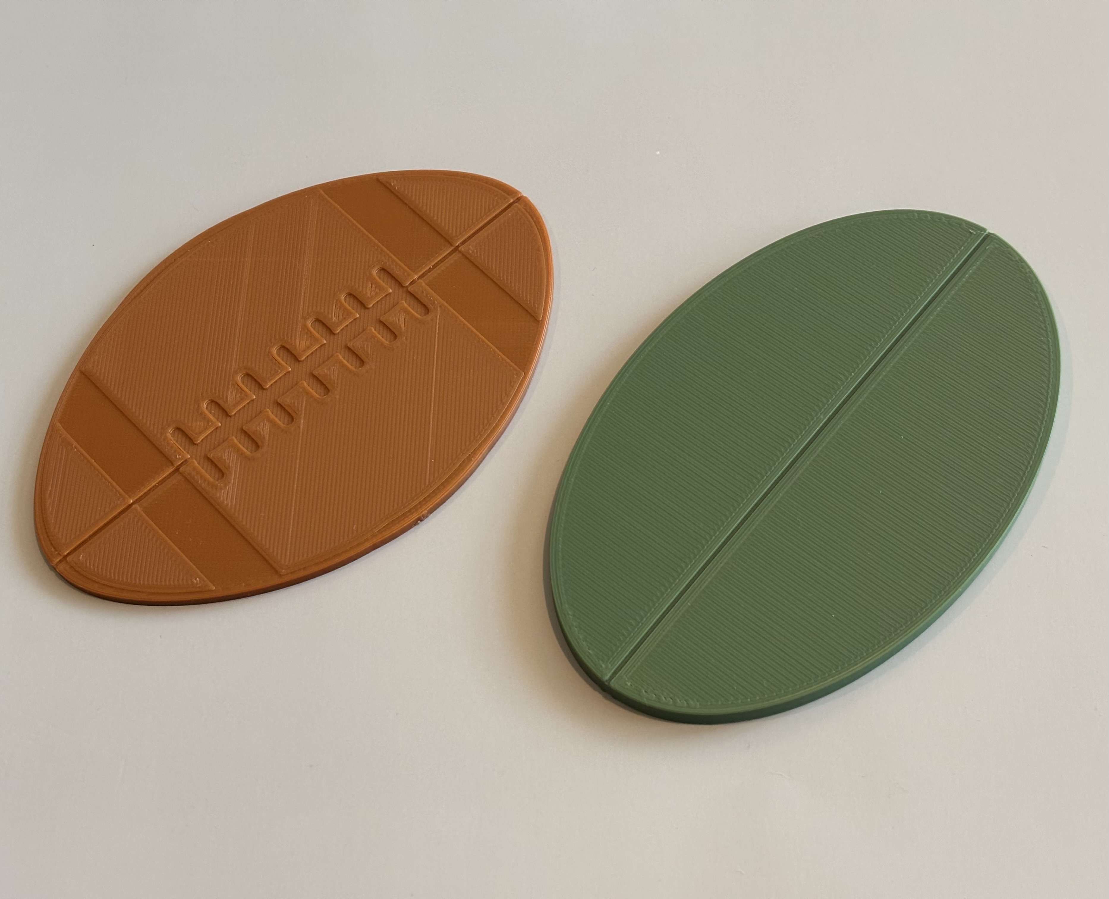 American Football and Rugby Ball Coasters