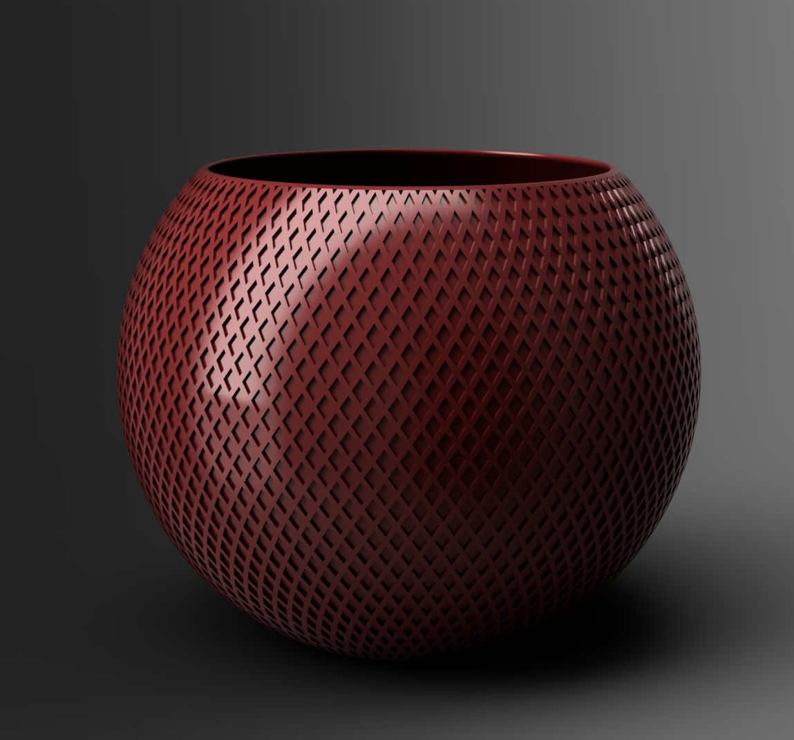 Mesh (netted) vase (bowl)