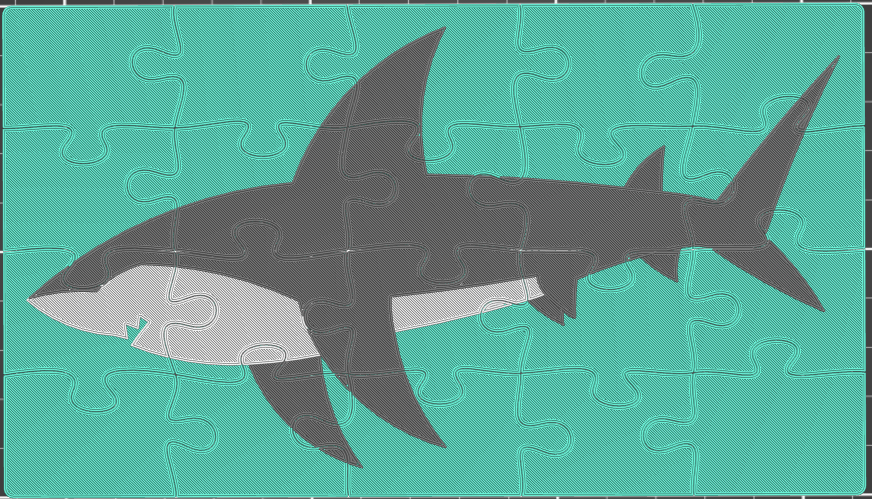 20 Piece Great White Shark Puzzle
