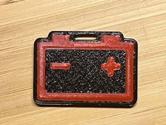 Battery Warning Light – 3D Printable Icon