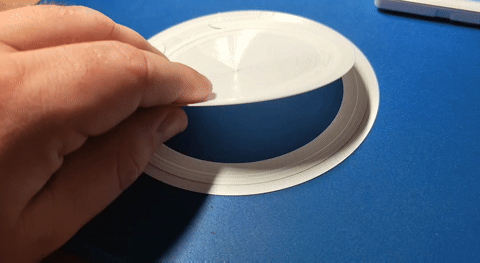 Recoil flap for air handling systems