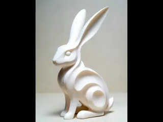 Modern Neutral Bunny Decor