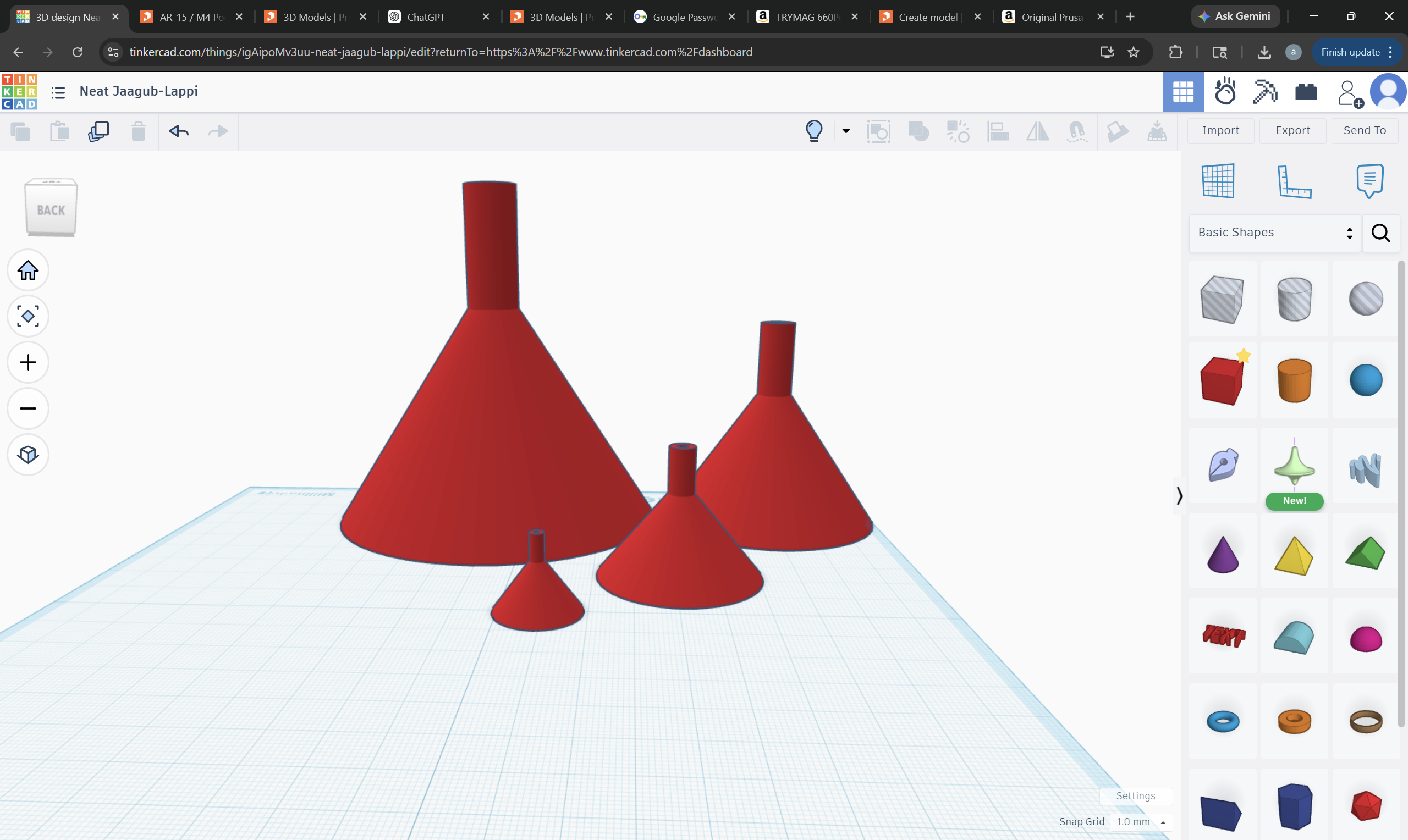 Miniatura 2 do modelo 3D funnel set