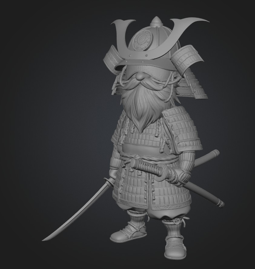 Samurai Gnome 3D model by Ded Makar