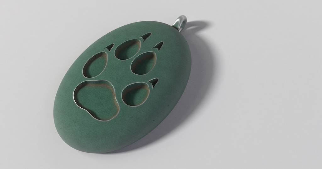 Wolf Track Pendant