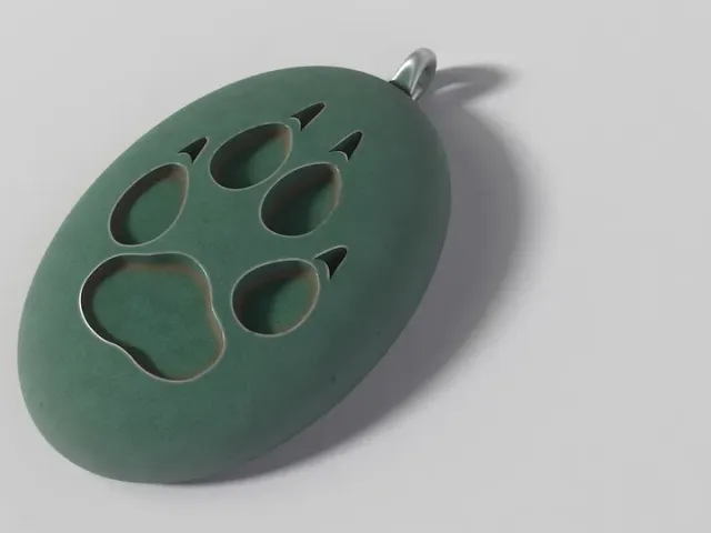 Wolf Track Pendant