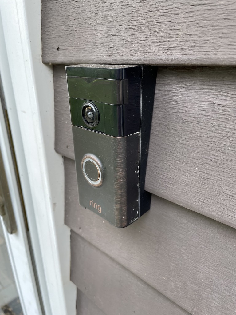 Ring doorbell deals installation on siding