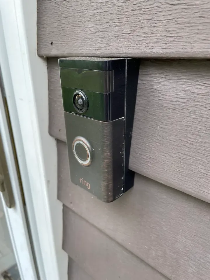 Installing a ring top doorbell on siding