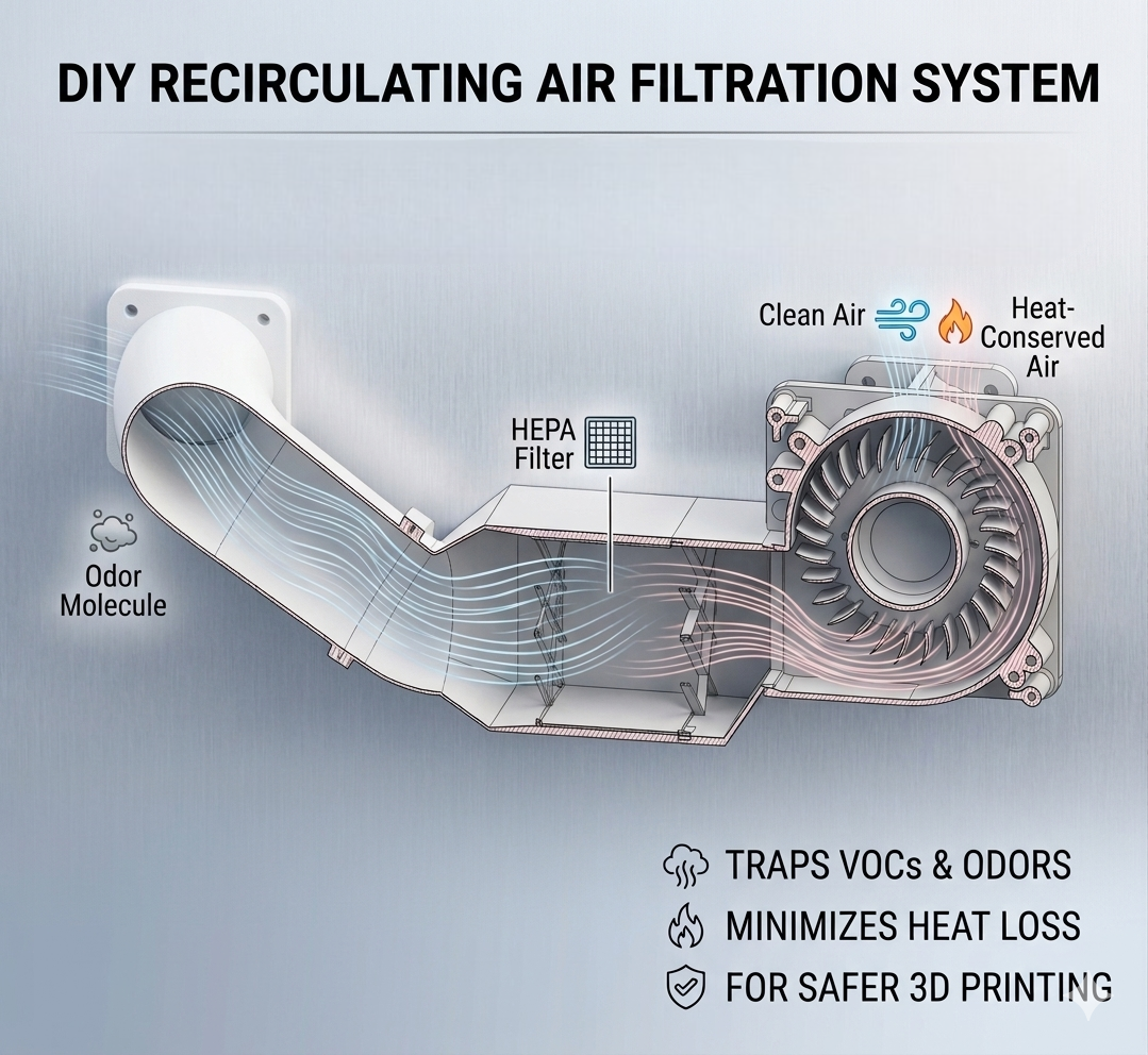Recirculating air filtration system V3.0