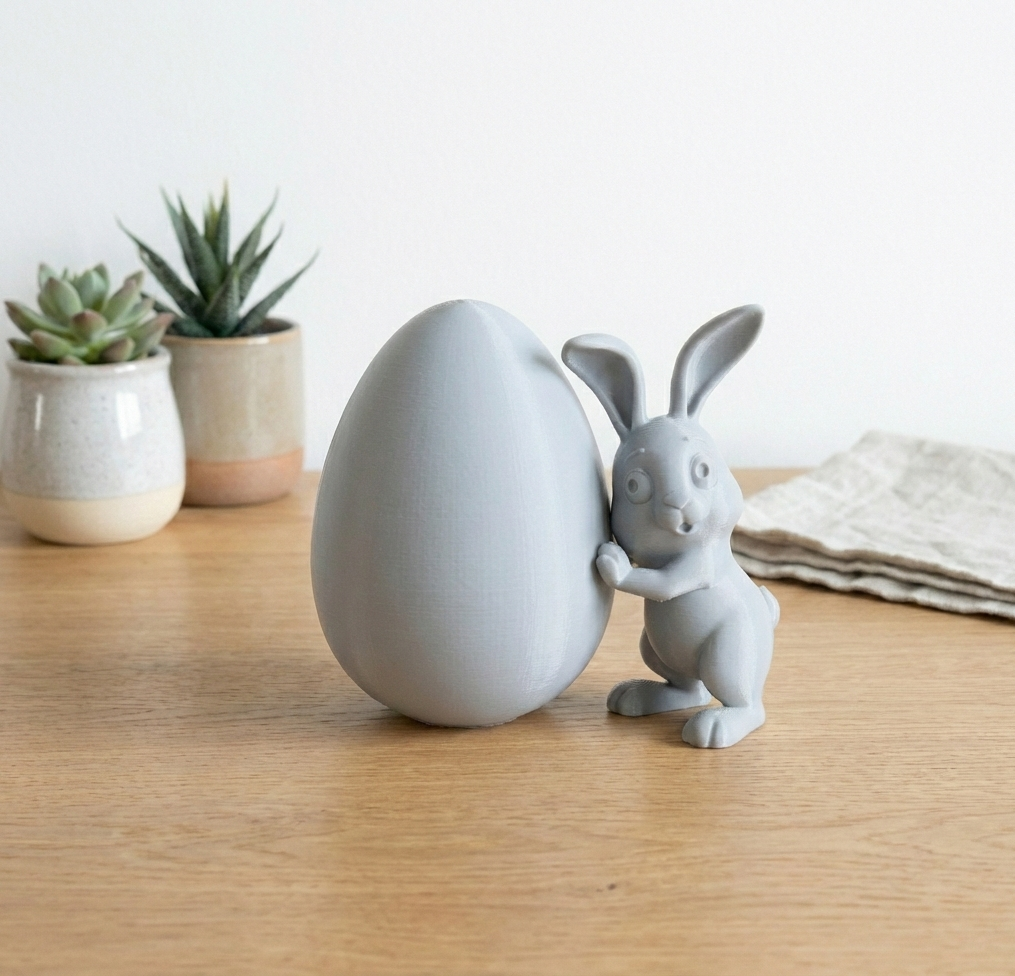 Miniatura 2 do modelo 3D Easter Bunny Egg - Cute Spring Decor