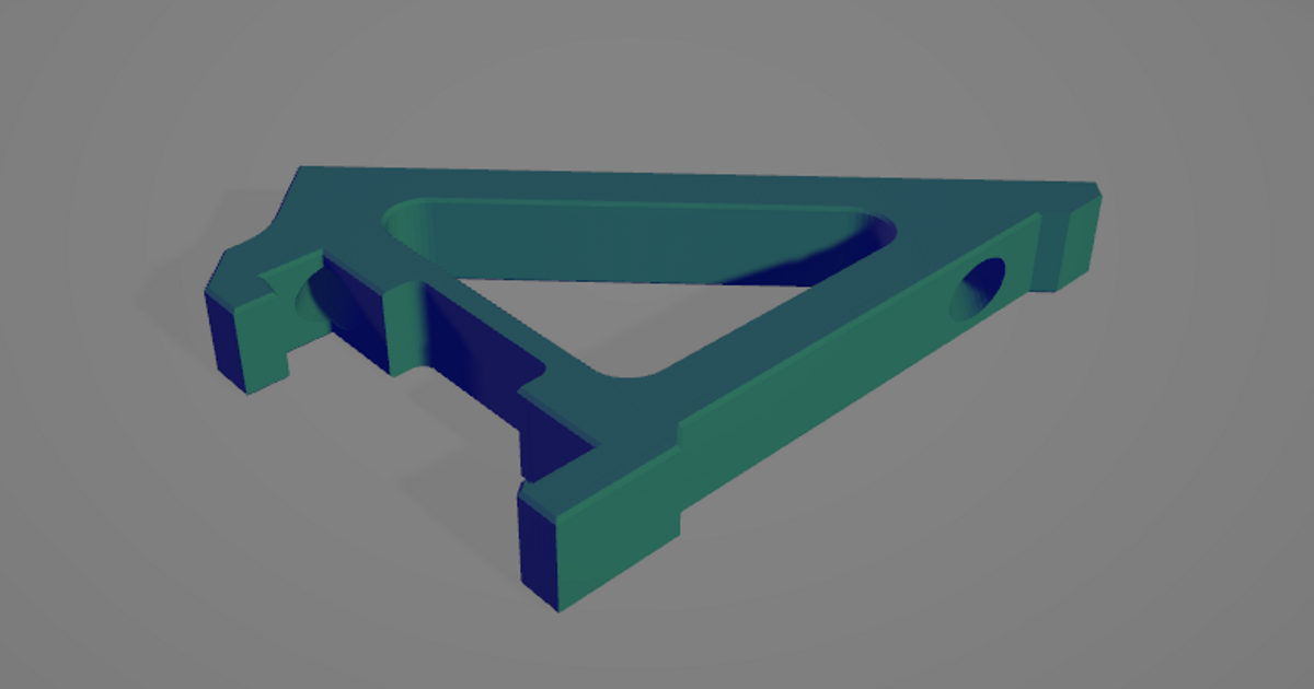 MMU2 Frame mount with cable groove by P1xellat3d Download free STL