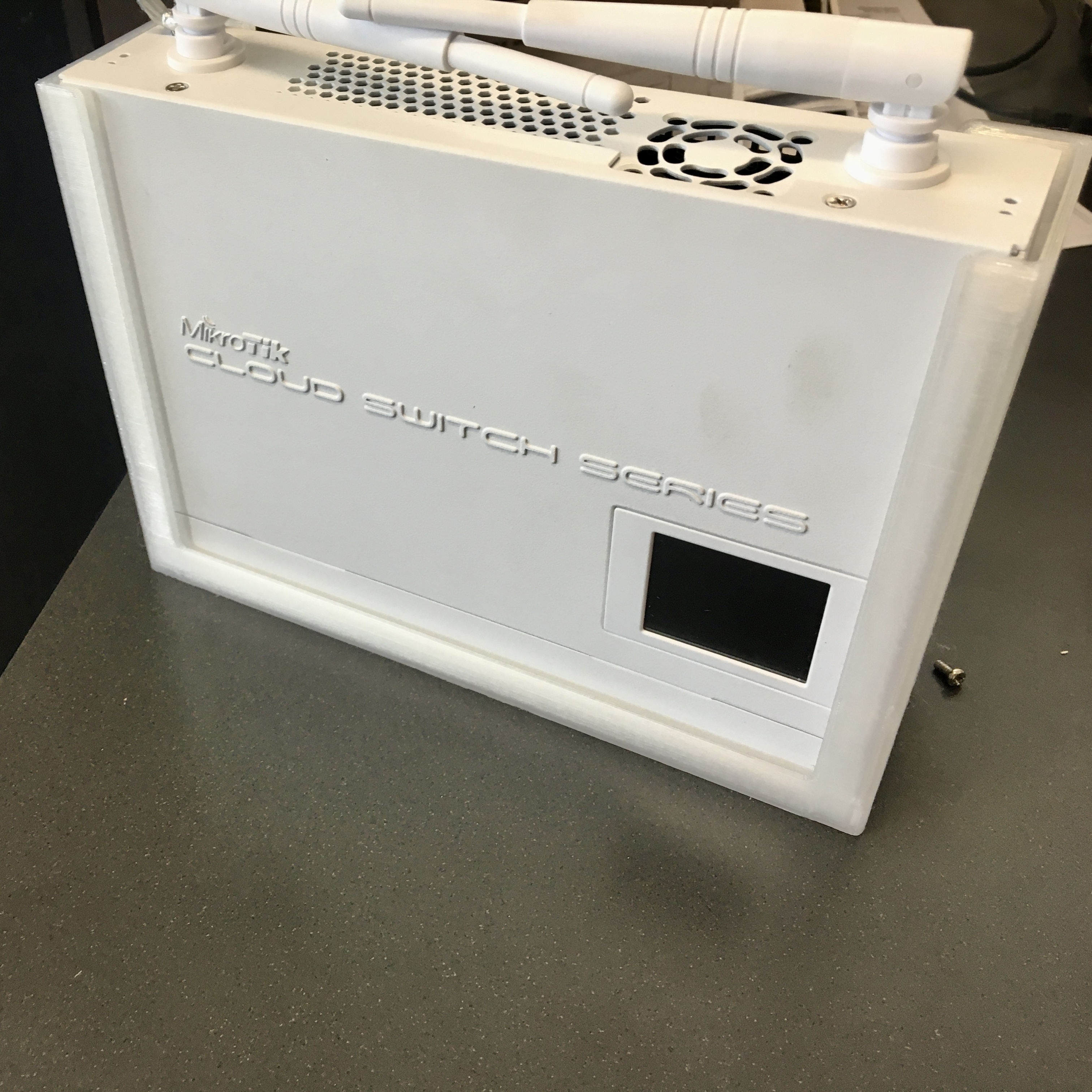 MikroTik Cloud Switch Series wall mount by G.design | Download free STL ...